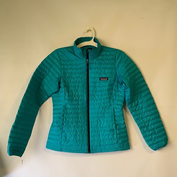 Patagonia Jackets & Blazers - Patagonia Women’s Down Shirt Jacket Teal Blue Coat